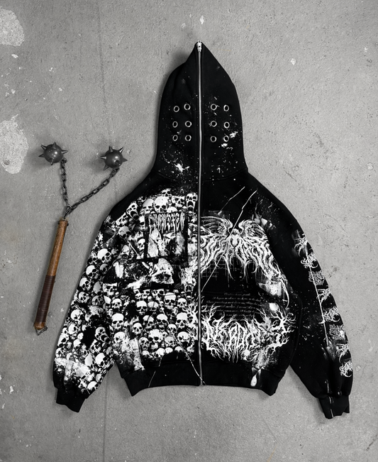 1of1 OVERDXSE „SKULL REAPER“ FULL ZIP JACKET size L