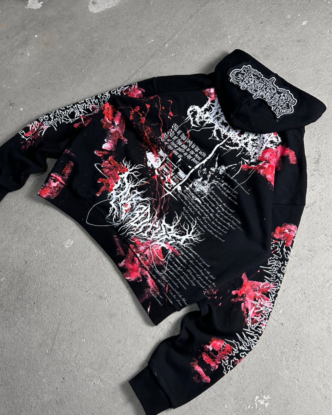 1of1 BLOODY OVERDXSE HOODIE size XL