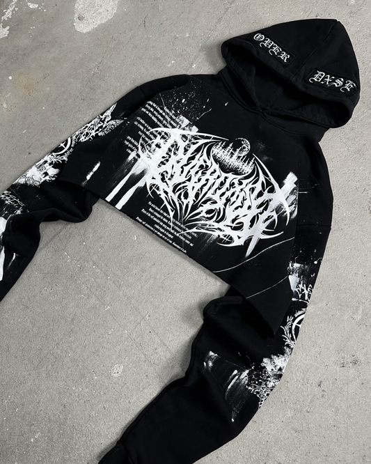 1of1 cropped OVERDXSE HOODIE size