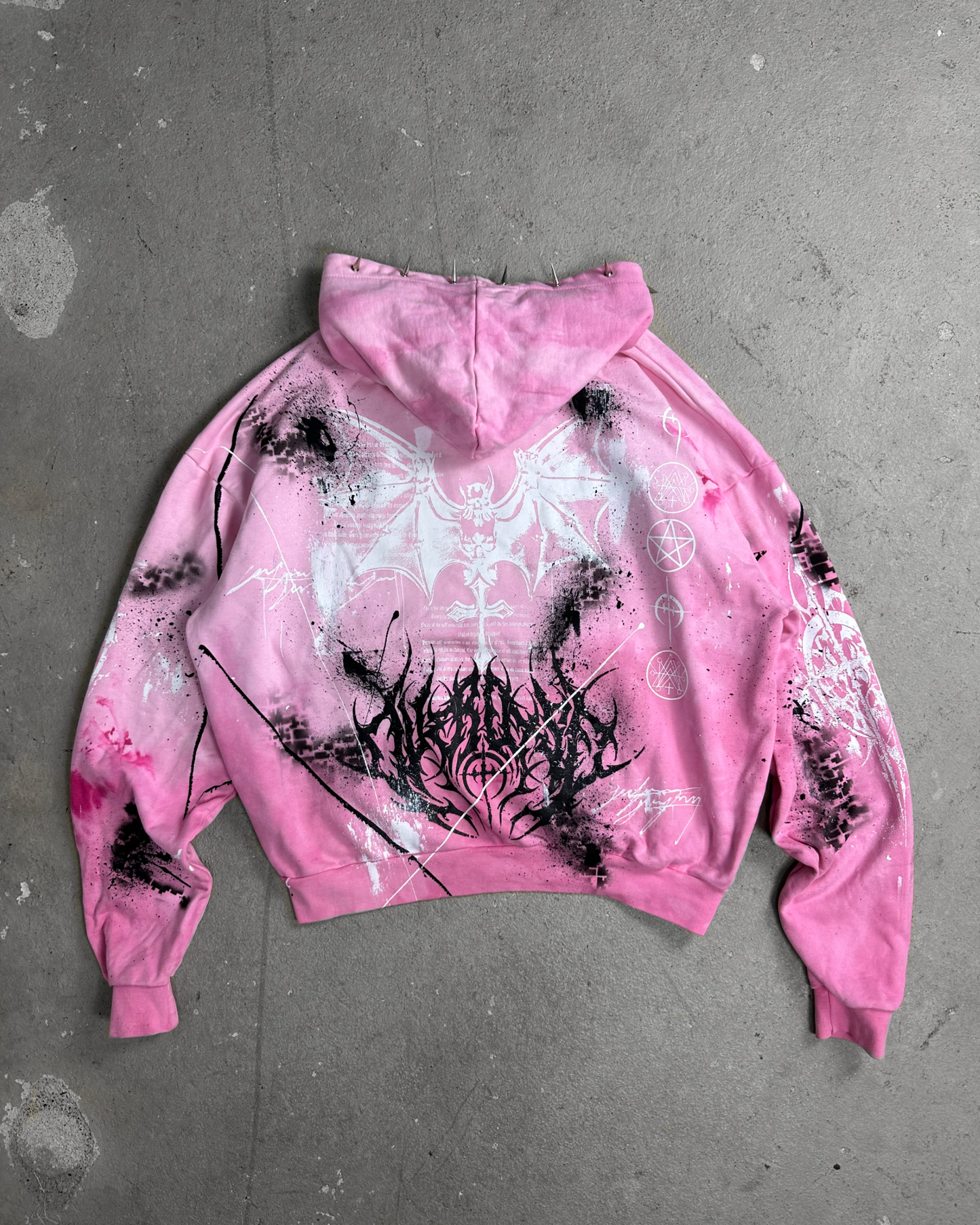 1of1 spiked OVERDXSE HOODIE size XXL