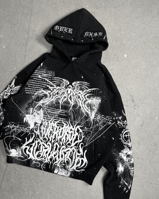 1of1 spiked OVERDXSE HOODIE size XL