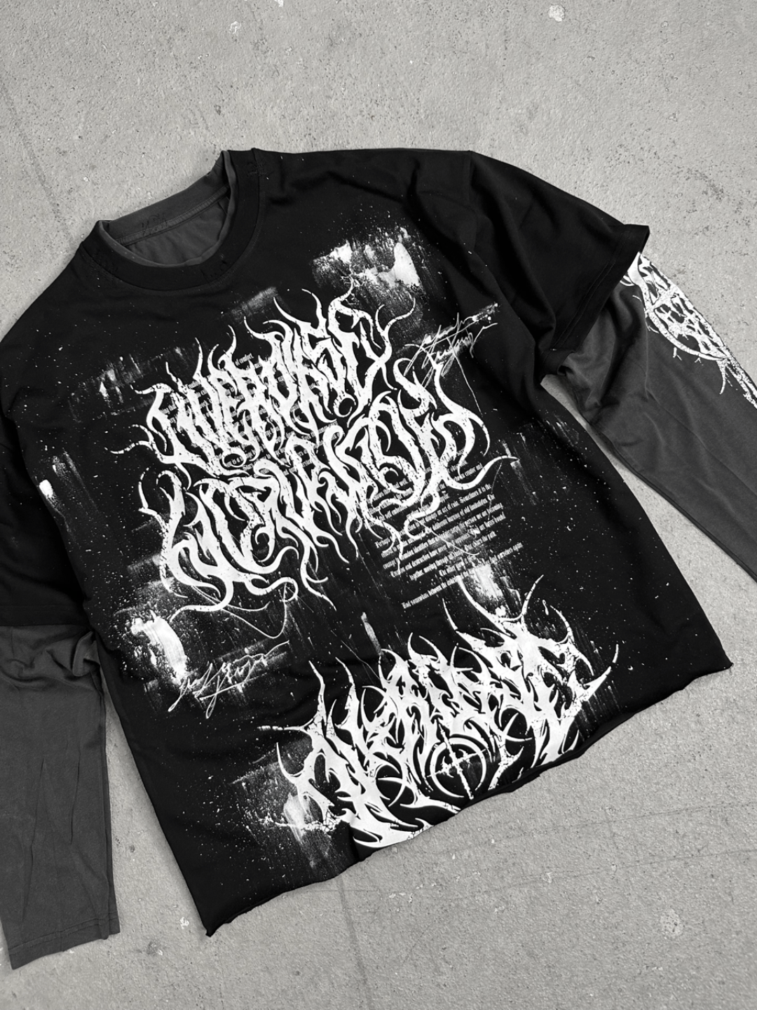 1of1 double layered OVERDXSE LONGSLEEVE size M