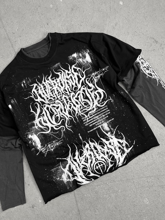 1of1 double layered OVERDXSE LONGSLEEVE size M