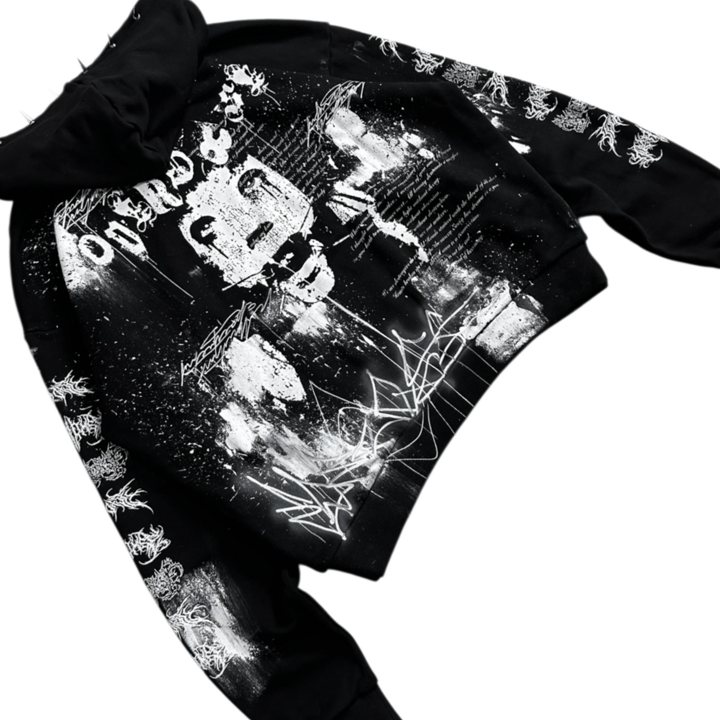 1of1 spiked OVERDXSE HOODIE size XXL
