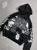 1of1 spiked OVERDXSE HOODIE size L