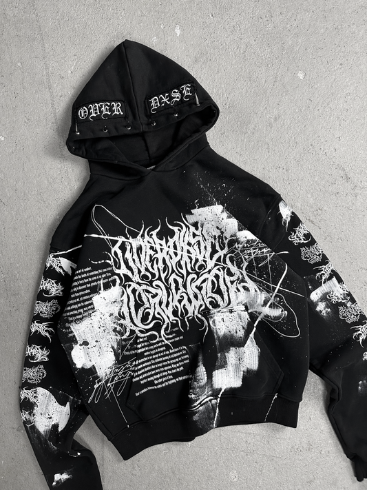 1of1 spiked OVERDXSE HOODIE size M