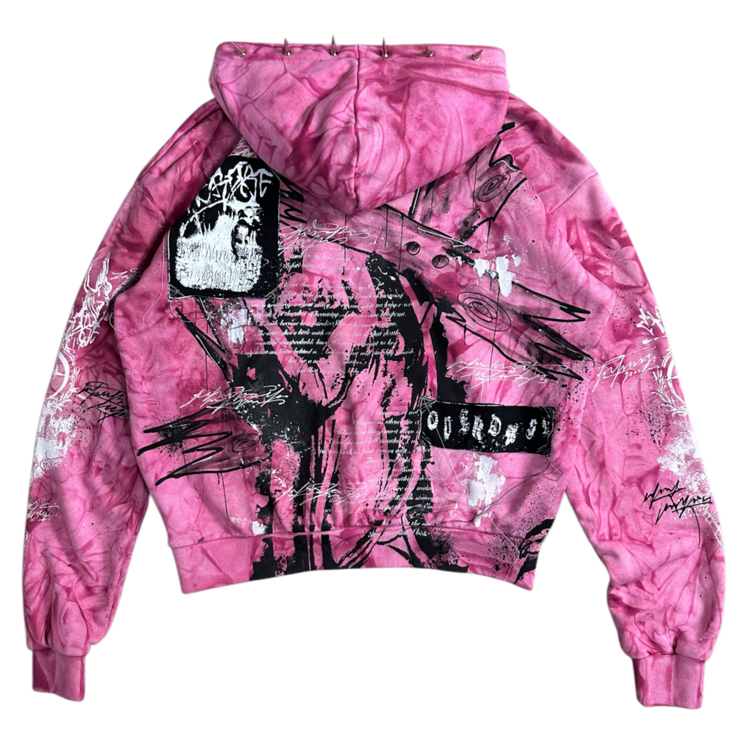 1of1 spiked OVERDXSE HOODIE size M