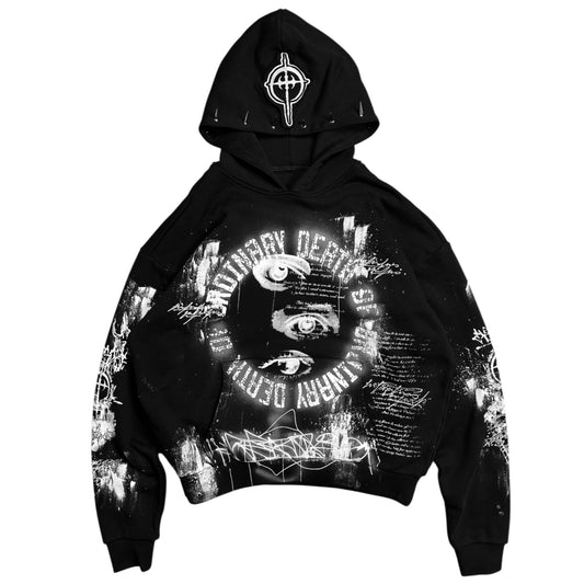 1of1 spiked OVERDXSE HOODIE size XL