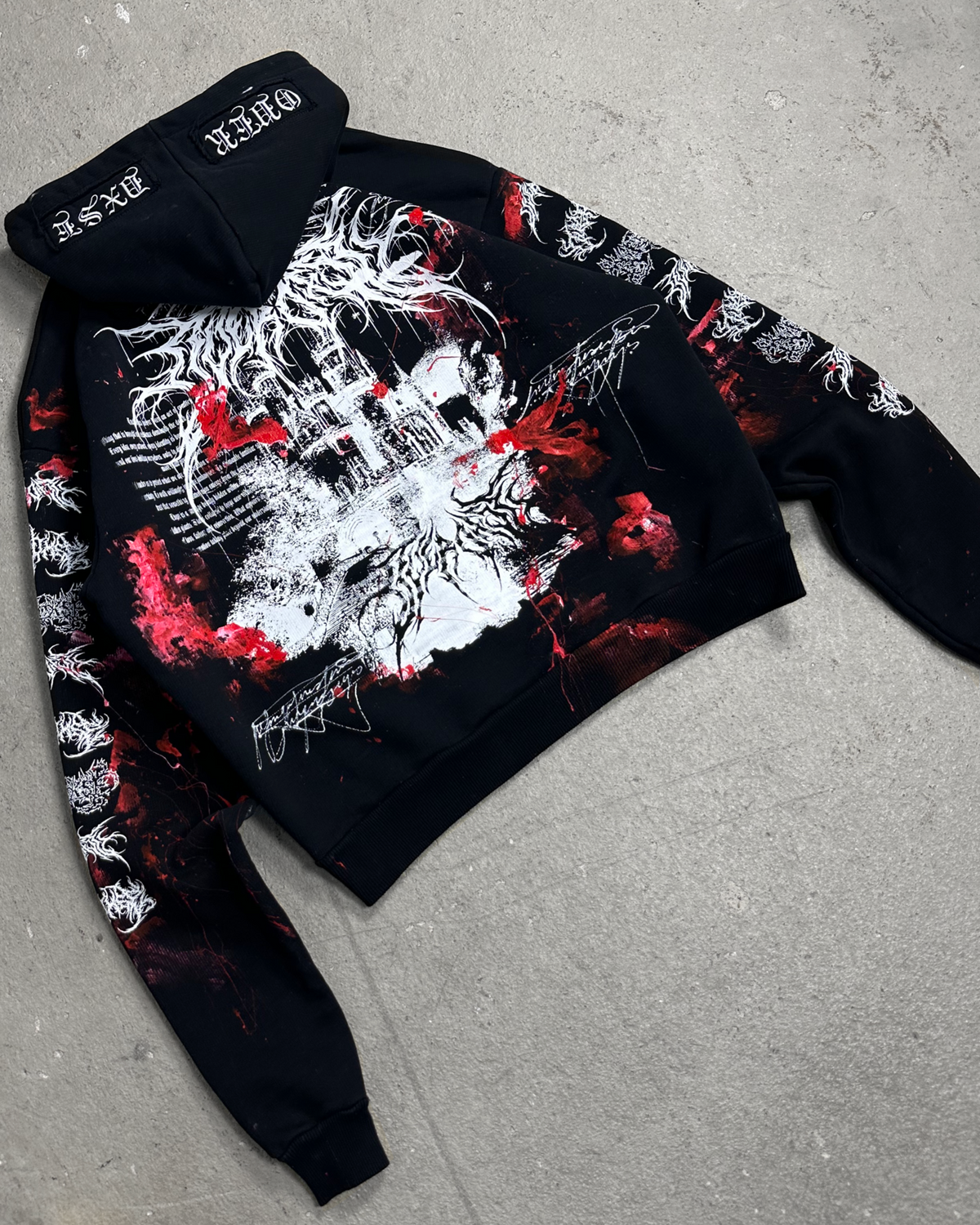 1of1 BLOODY OVERDXSE HOODIE size M
