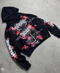1of1 spiked BLOODY OVERDXSE HOODIE size XL