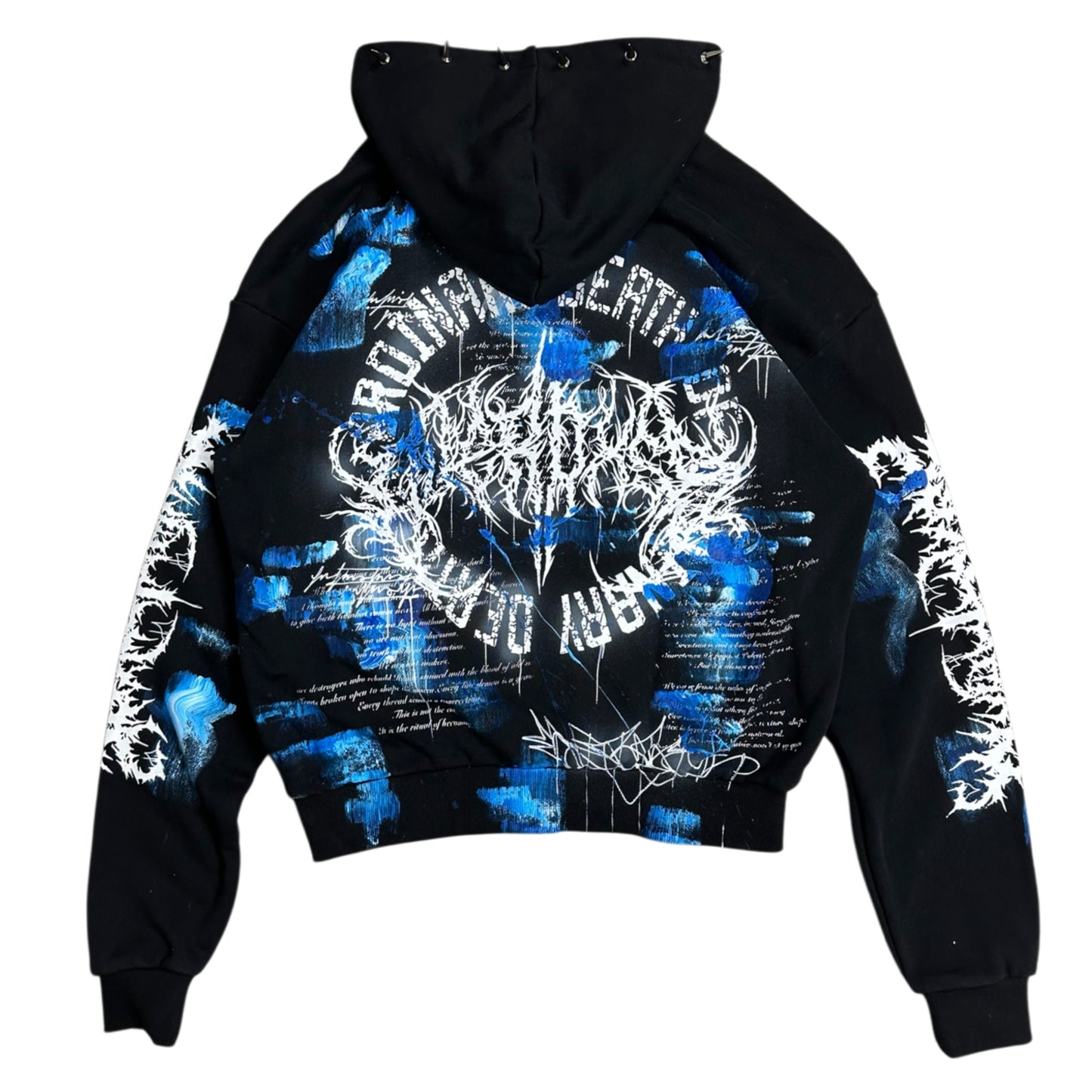 1of1 spiked OVERDXSE ABYSS HOODIE size S