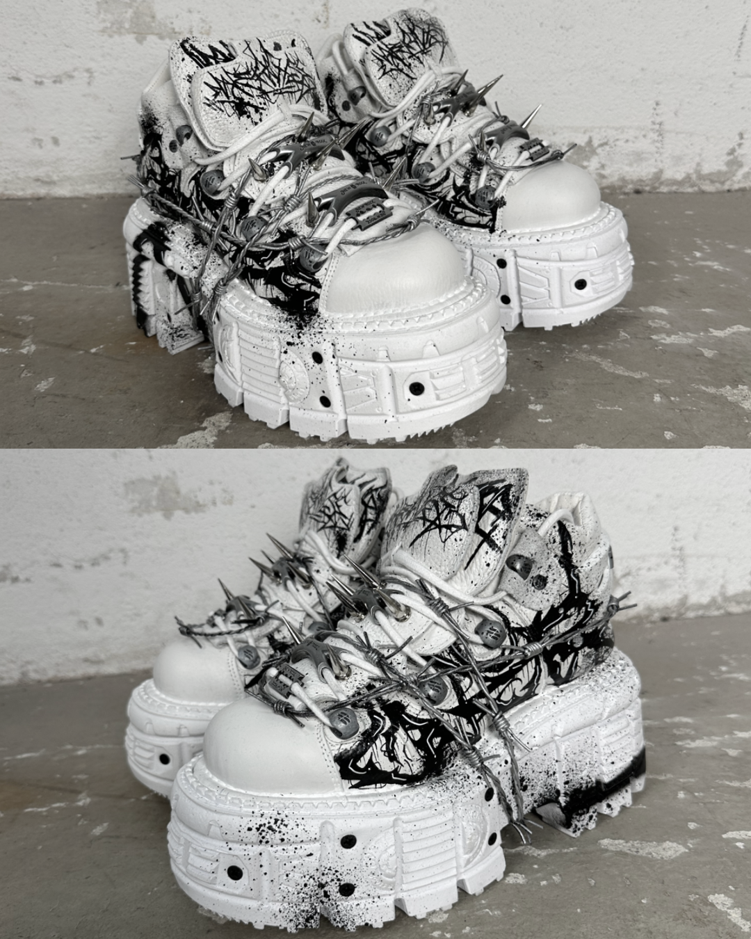 1of1 OVERDXSE / NEW ROCK SPIKE STOMPERS EU39