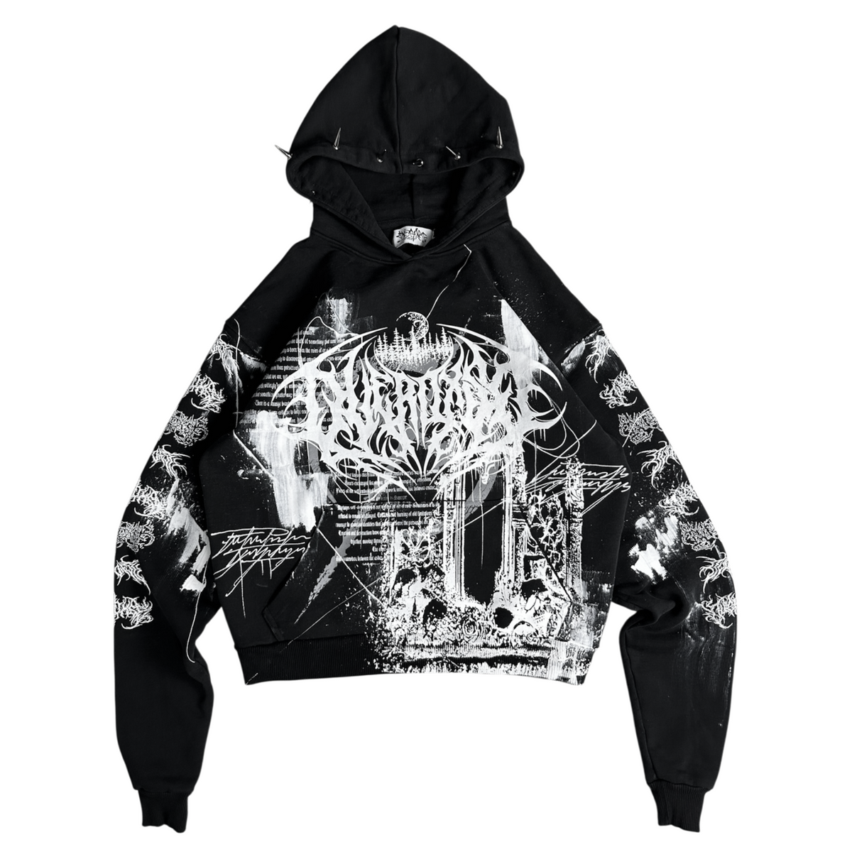 1of1 spiked OVERDXSE HOODIE size S