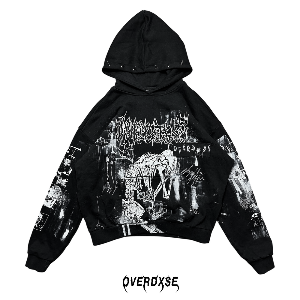 1of1 spiked OVERDXSE HOODIE size XXL