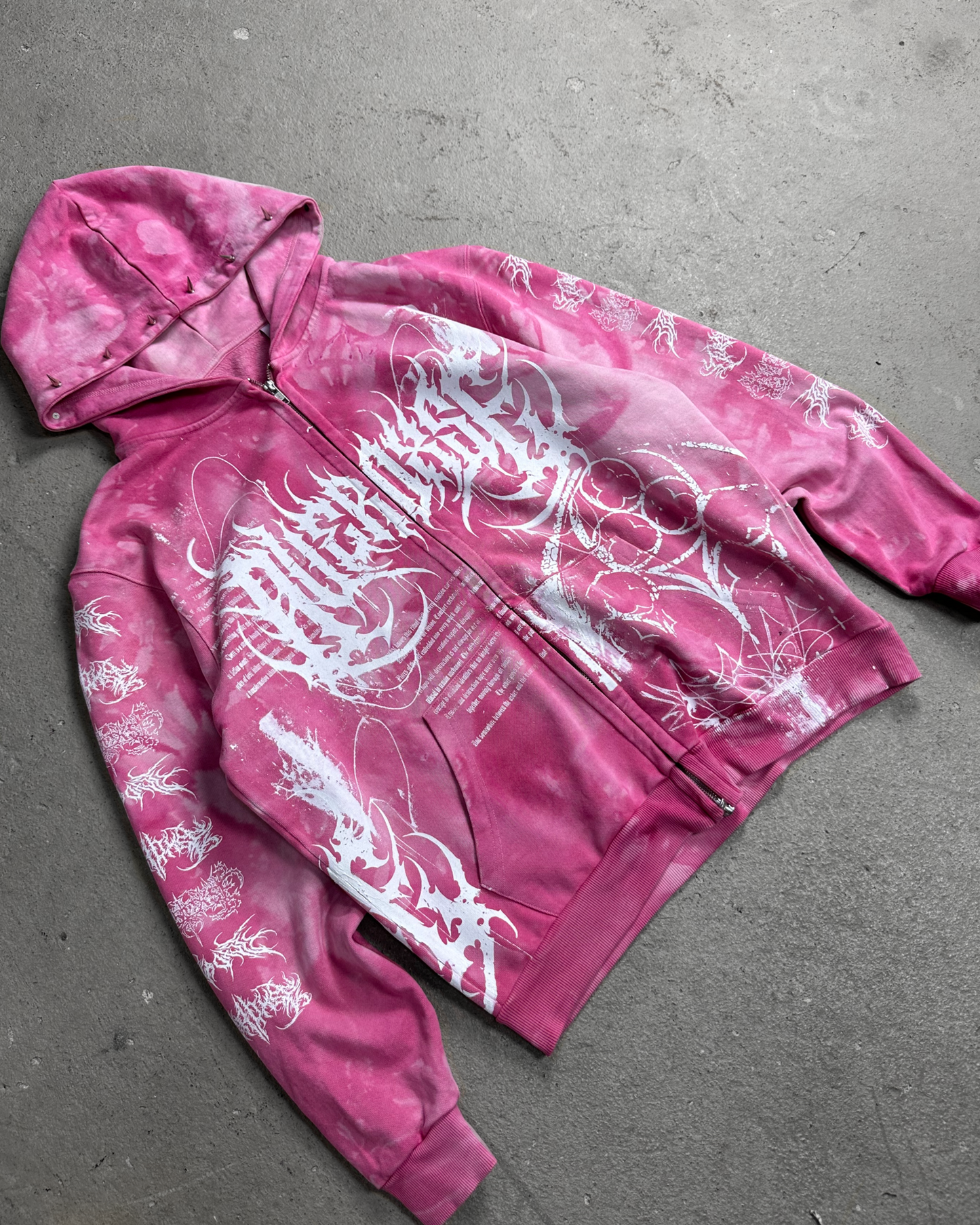 1of1 spiked OVERDXSE ZIPPER size XL