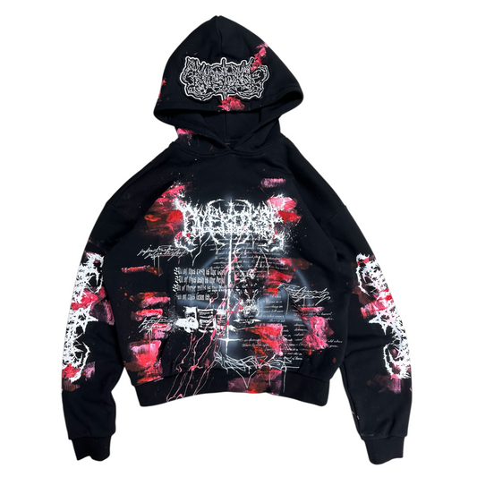 1of1 BLOODY OVERDXSE HOODIE size L