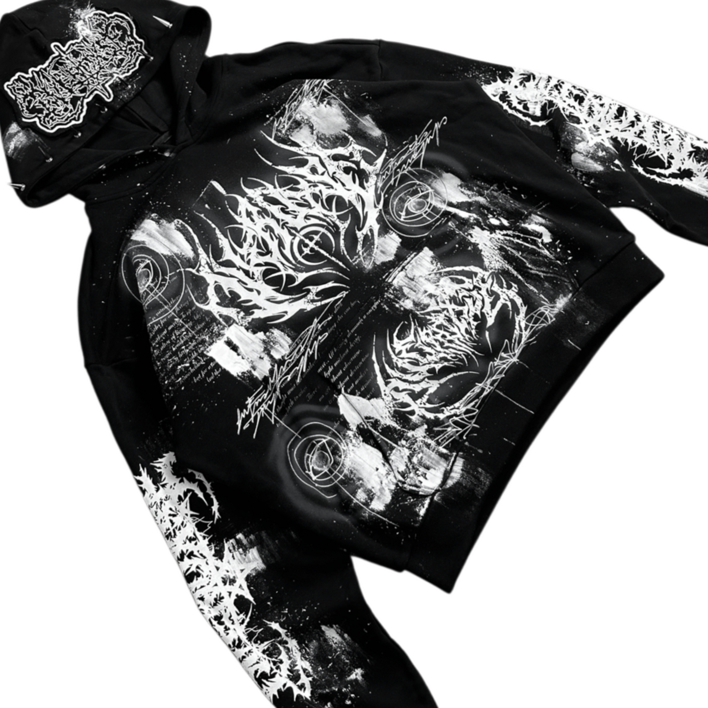 1of1 spiked OVERDXSE HOODIE size XL