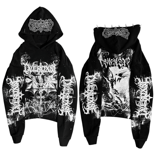 1of1 spiked OVERDXSE HOODIE size XL