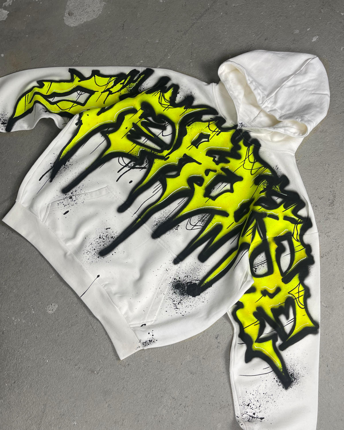 1of1 OVERDXSE AIRBRUSH HOODIE size L
