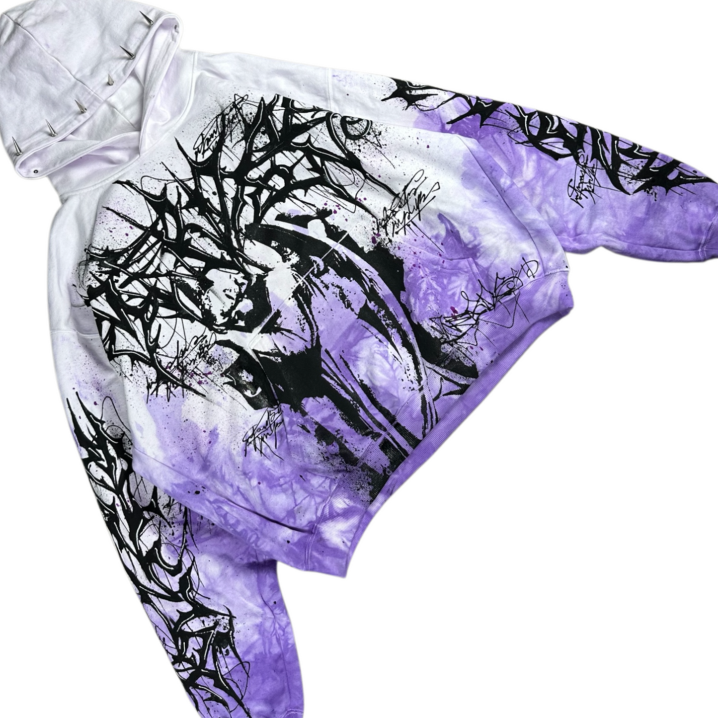 1of1 spiked OVERDXSE „REVELATION XIII“  HOODIE Size XL