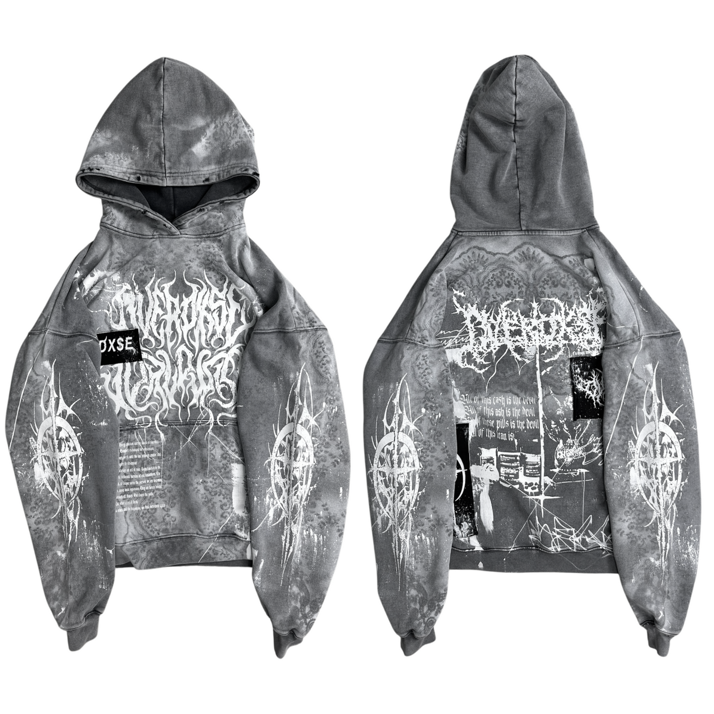 1of1 Stone washed OVERDXSE HOODIE size M