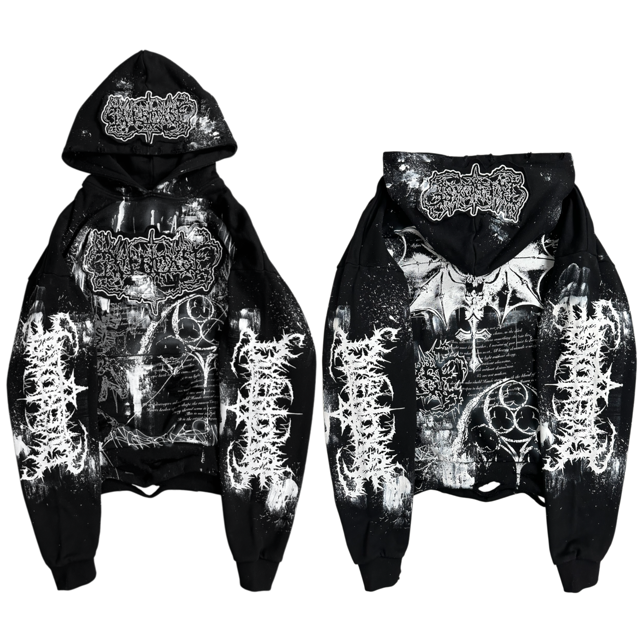 1of1 OVERDXSE „ANGEL OF ASHES“ HOODIE size XXL