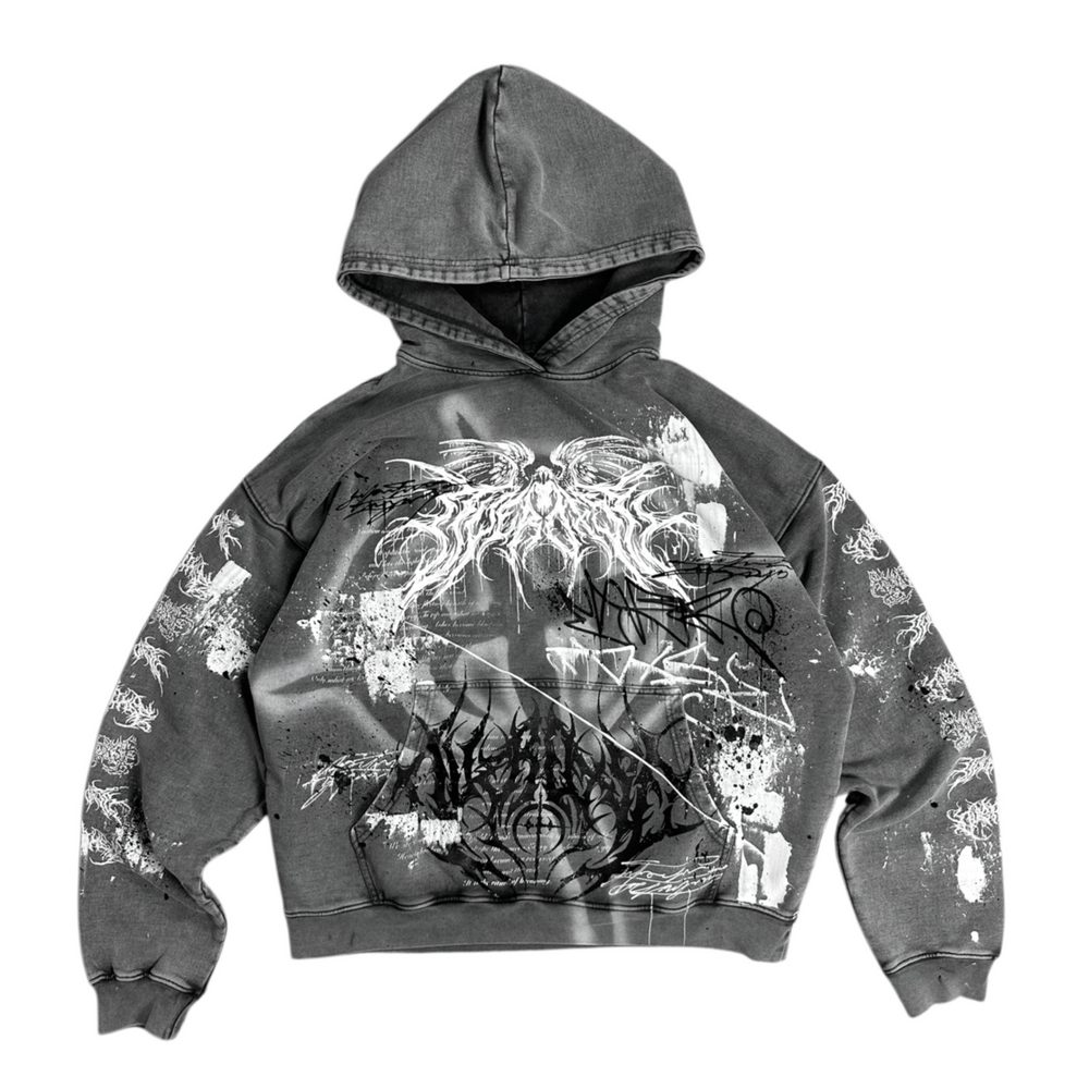 1of1 stone washed OVERDXSE HOODIE size XL