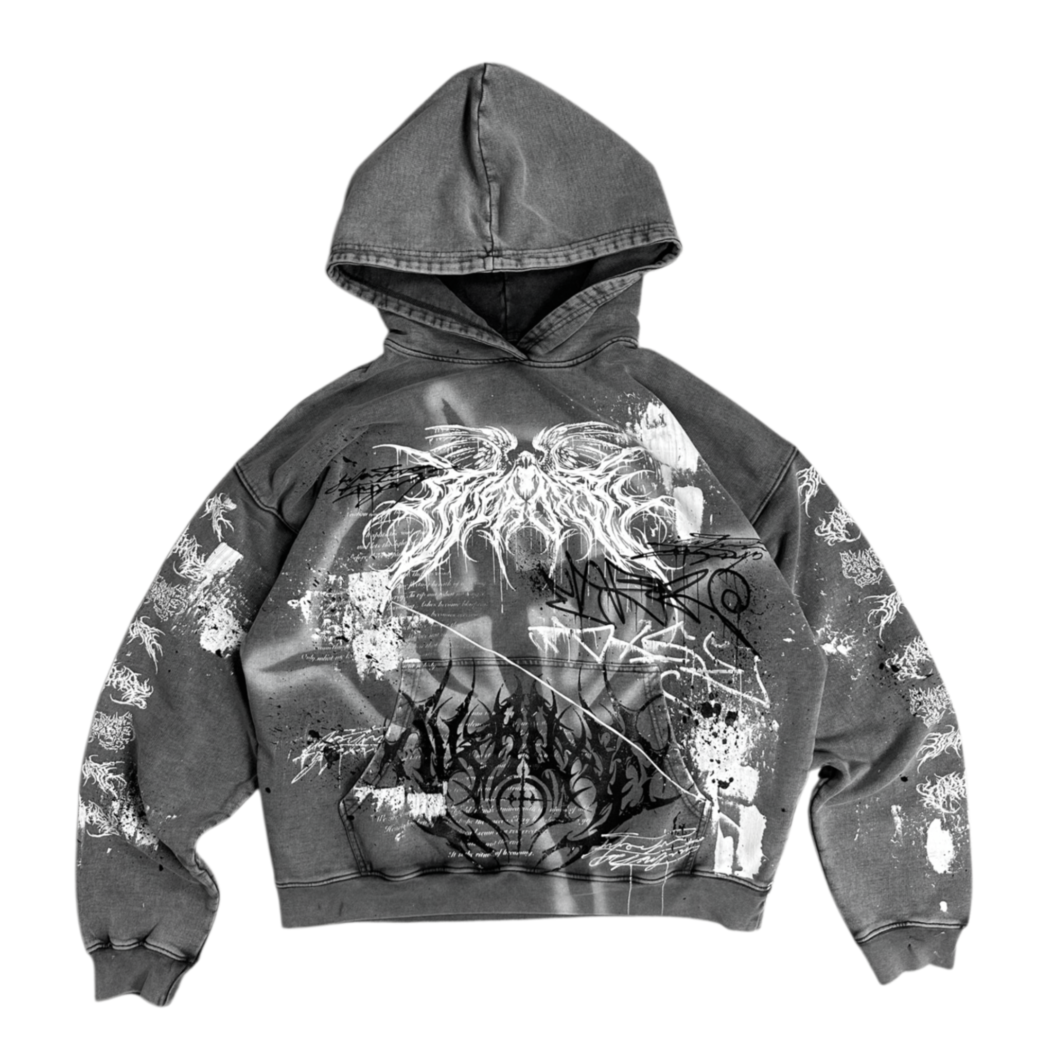 1of1 stone washed OVERDXSE HOODIE size XL