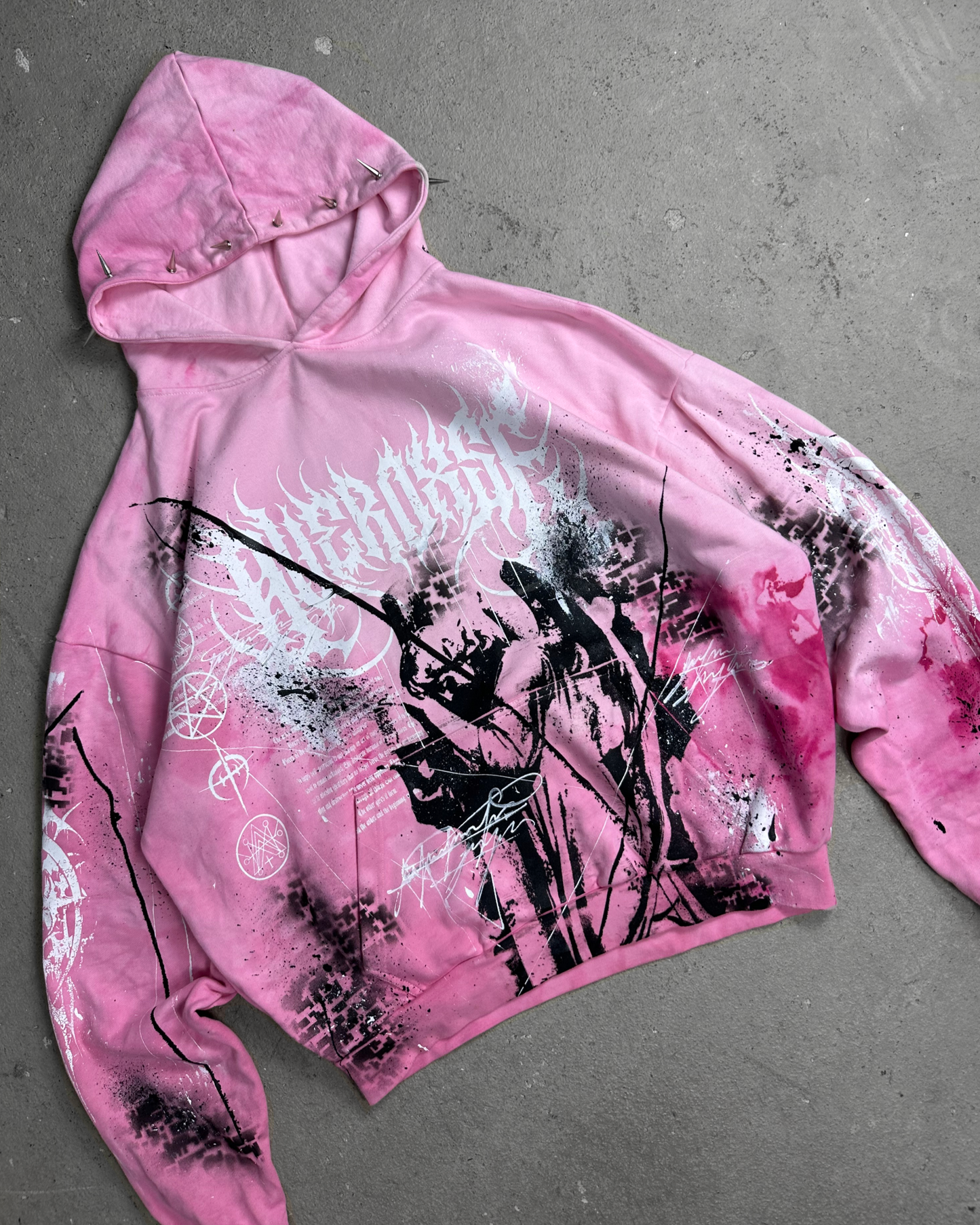 1of1 spiked OVERDXSE HOODIE size XXL