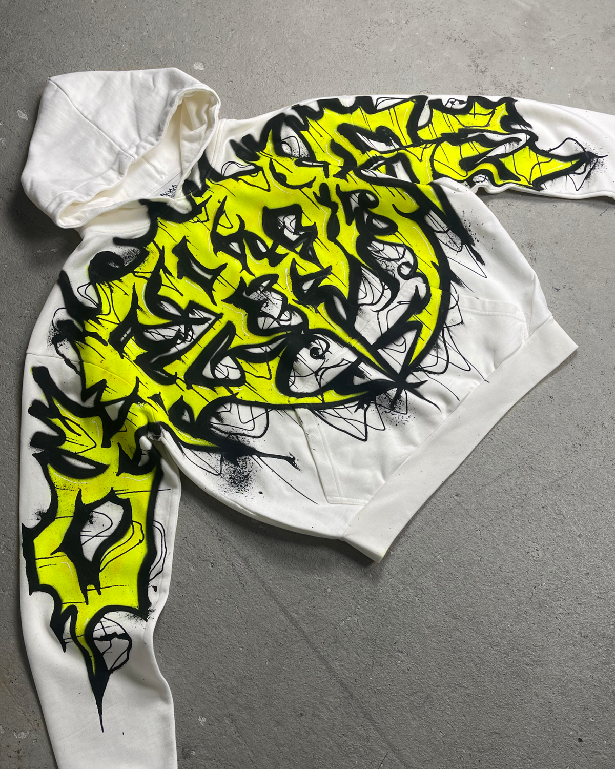 1of1 OVERDXSE AIRBRUSH HOODIE size M