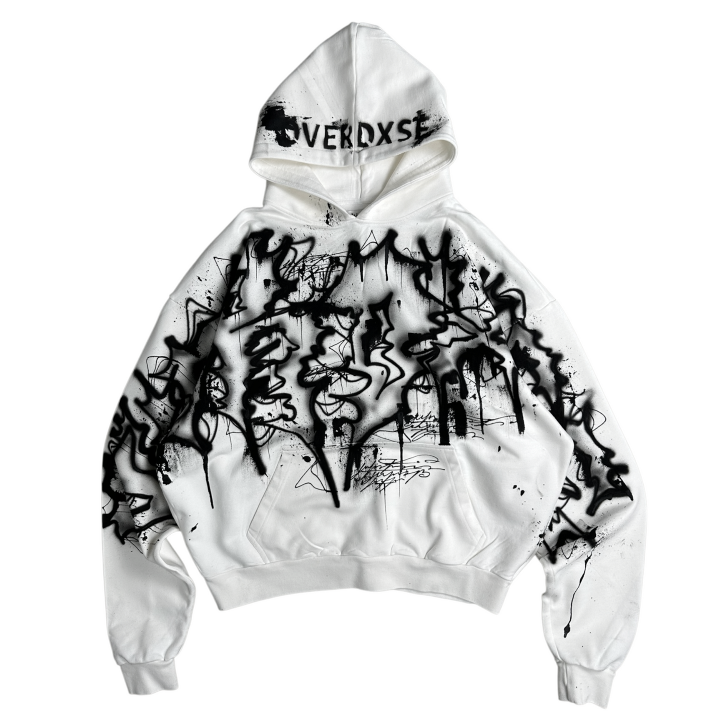 1of1 OVERDXSE AIRBRUSH SPELLBOUND HOODIE size XXL