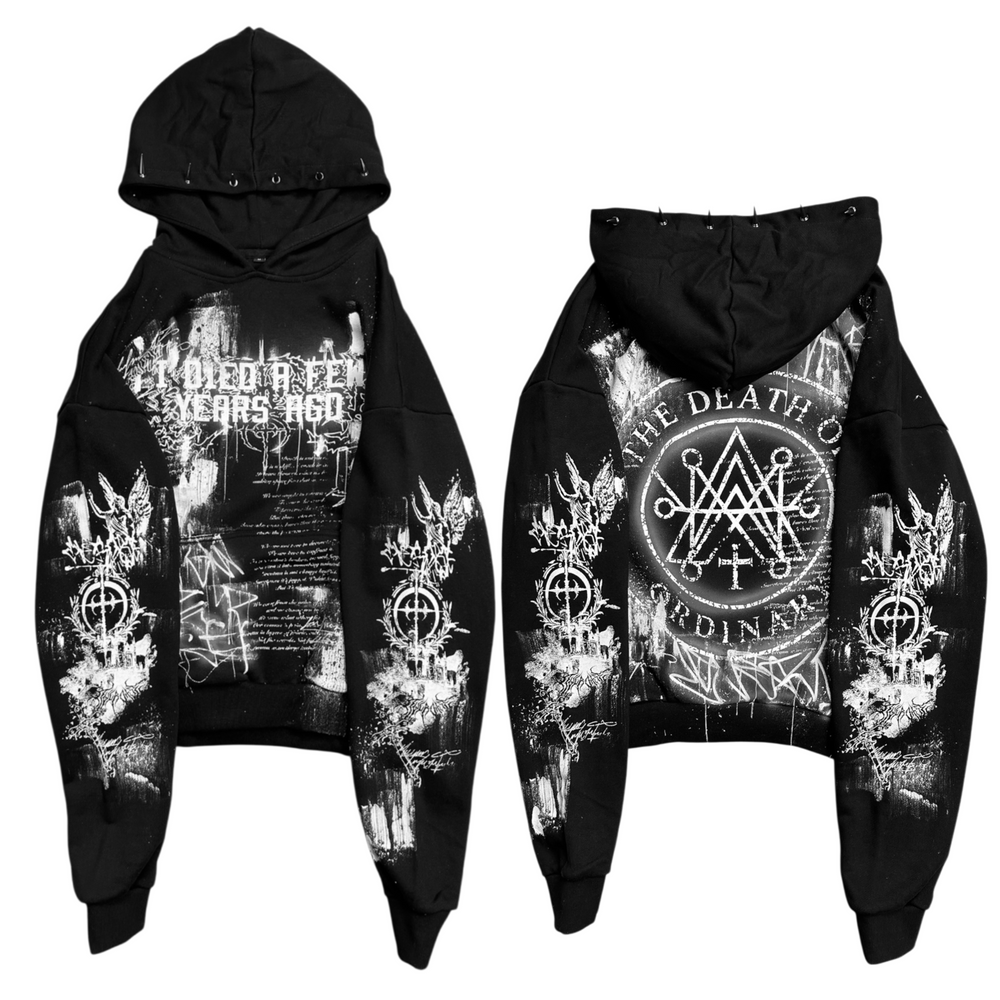 1of1 spiked OVERDXSE HOODIE size M