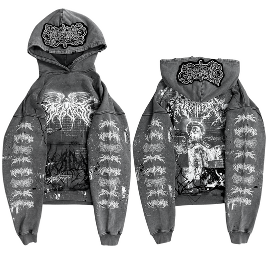 1of1 stone washed OVERDXSE HOODIE size XL