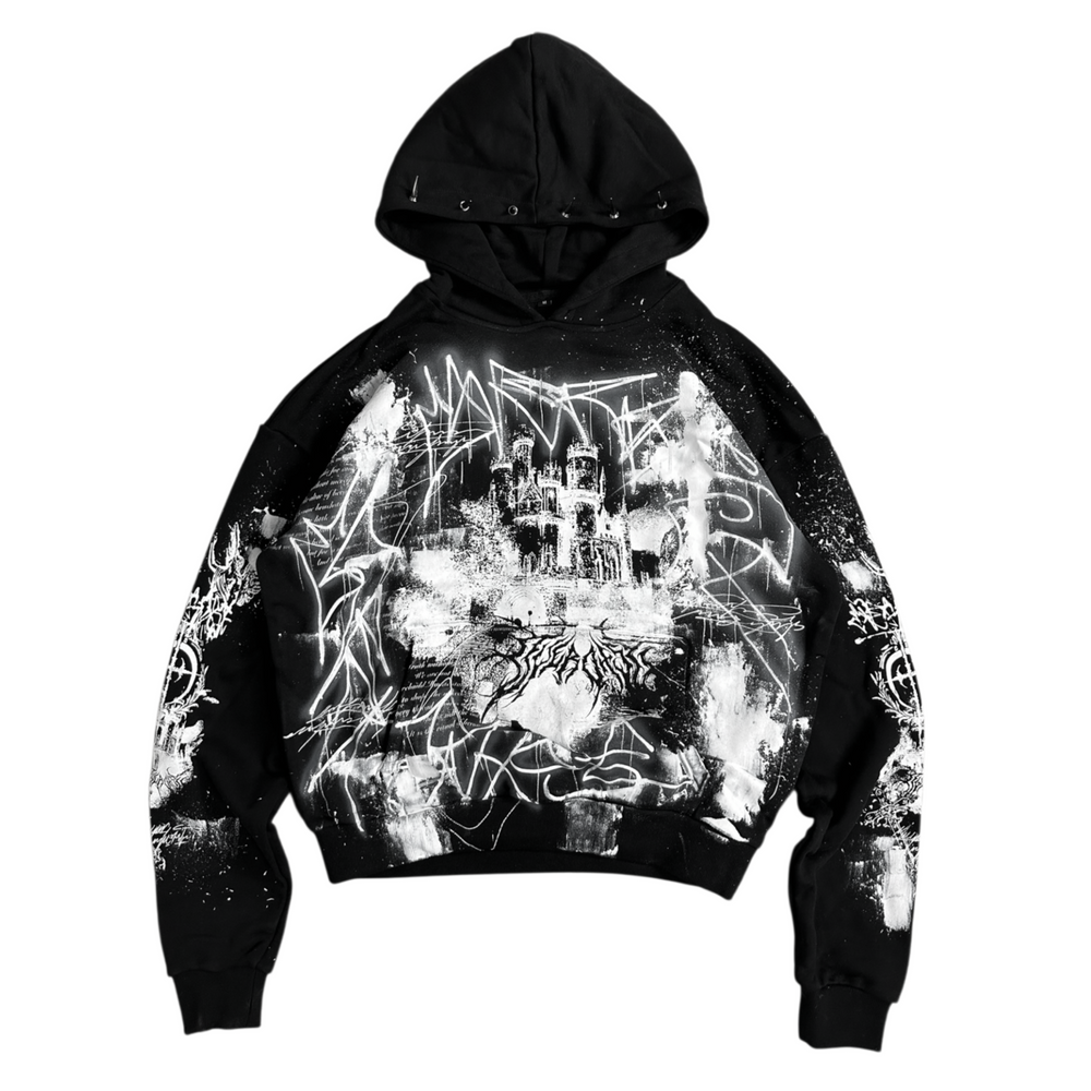 1of1 spiked OVERDXSE HOODIE size M