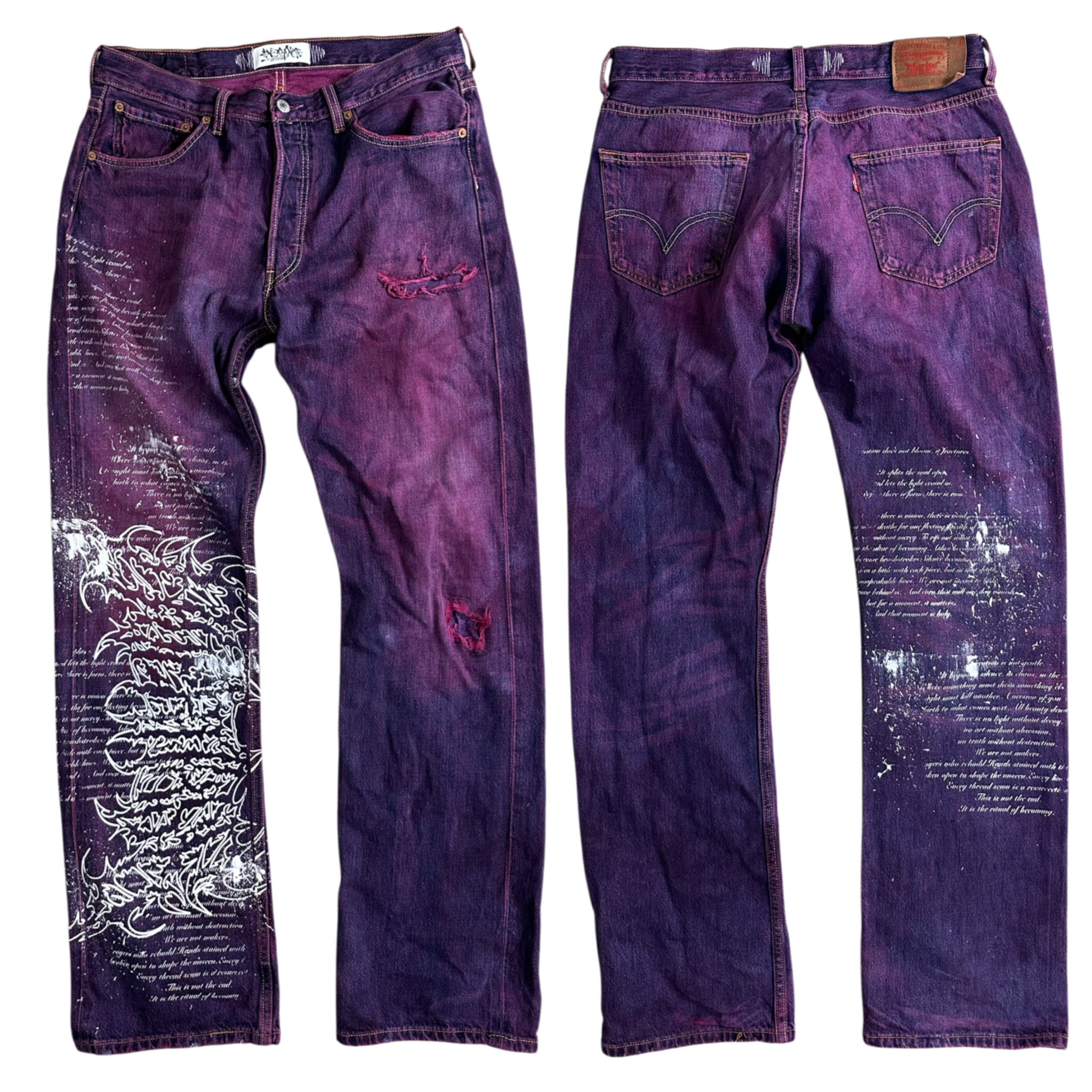 1of1 PURPLE OVERDXSE / LEVIS DENIM size W42cm /L111cm
