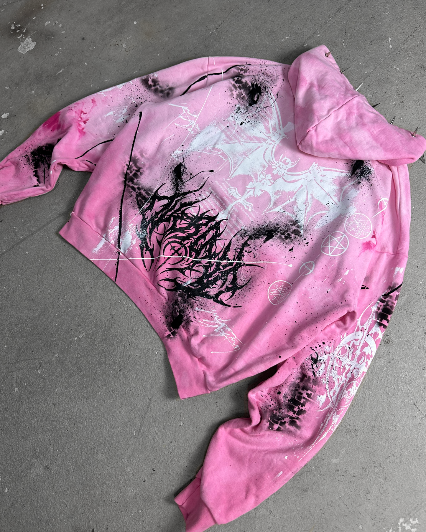1of1 spiked OVERDXSE HOODIE size XXL
