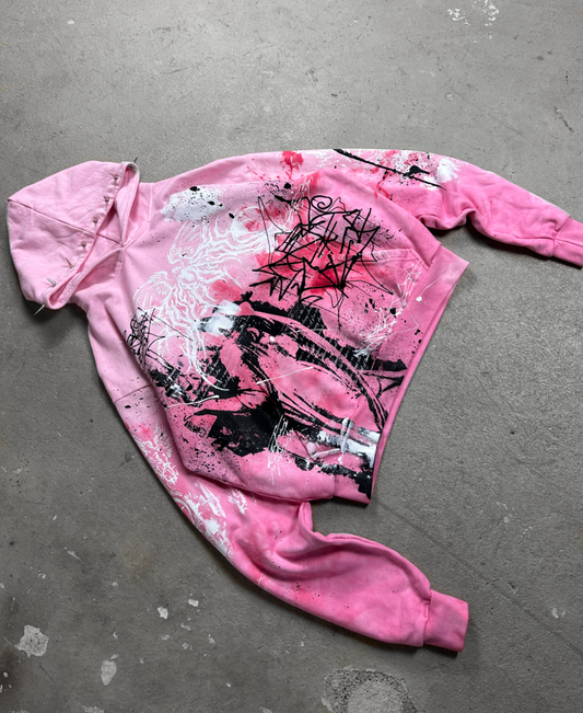 1of1 spiked OVERDXSE HOODIE size M