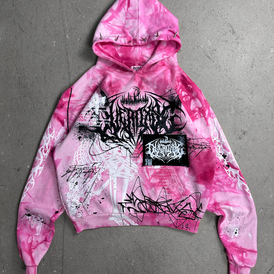 1of1 spiked OVERDXSE HOODIE size S – OVERDXSE CLOTHING