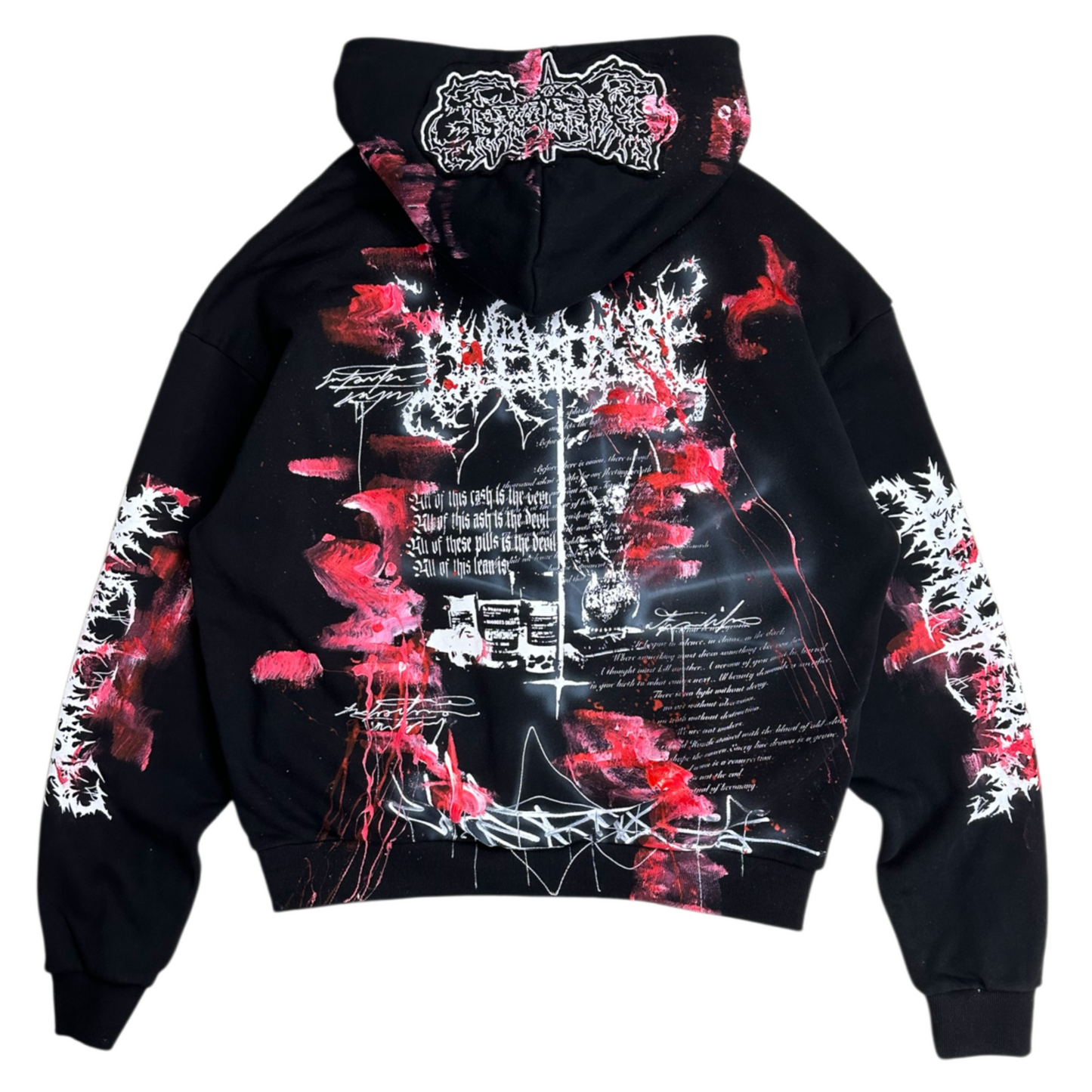1of1 BLOODY OVERDXSE HOODIE size XL