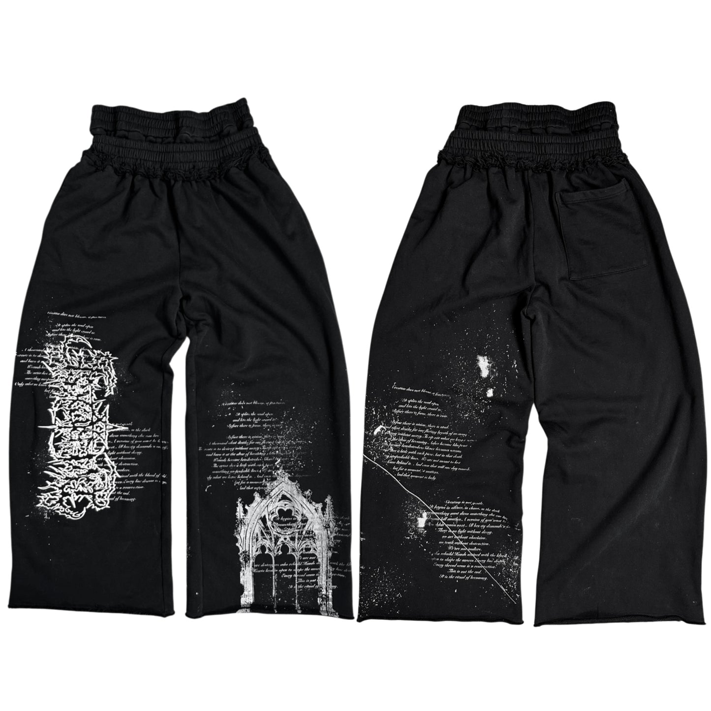 1of1 double waist OVERDXSE SWEATPANTS size L