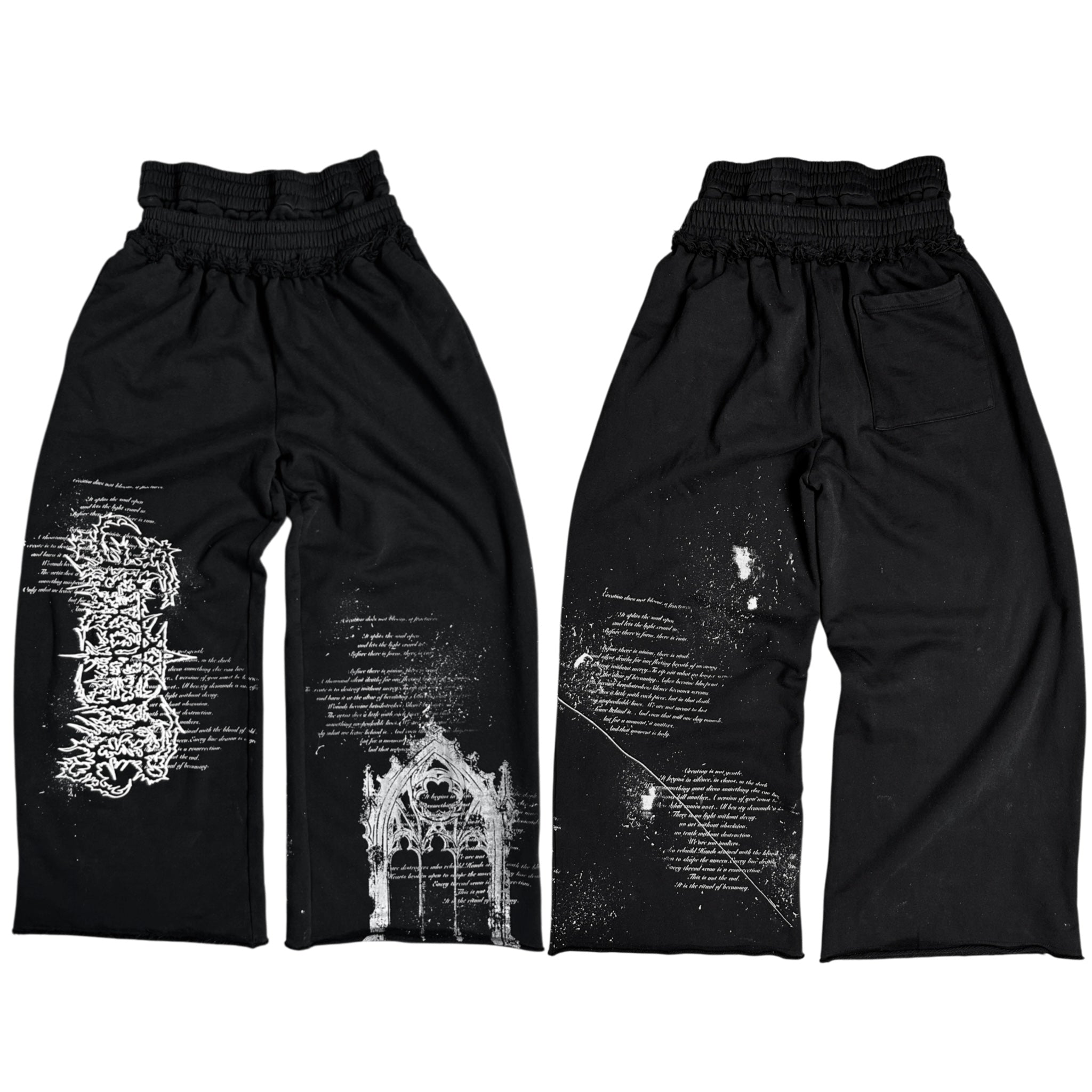 1of1 double waist OVERDXSE SWEATPANTS size L