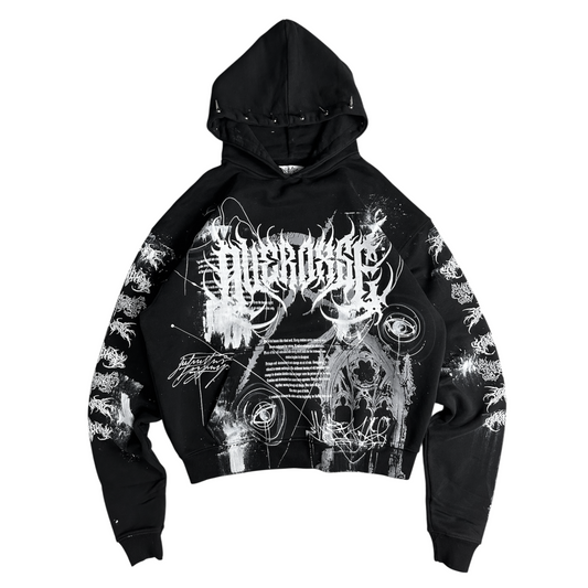 1of1 spiked OVERDXSE HOODIE size L