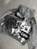 1of1 stone washed OVERDXSE HOODIE size S