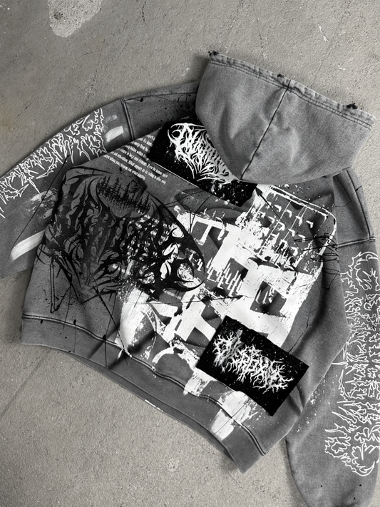 1of1 stone washed OVERDXSE HOODIE size S
