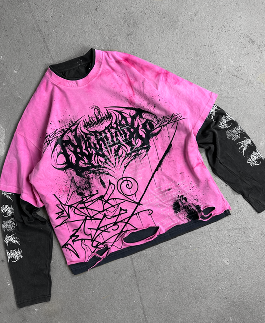 1of1 double layered OVERDXSE LONGSLEEVE size L