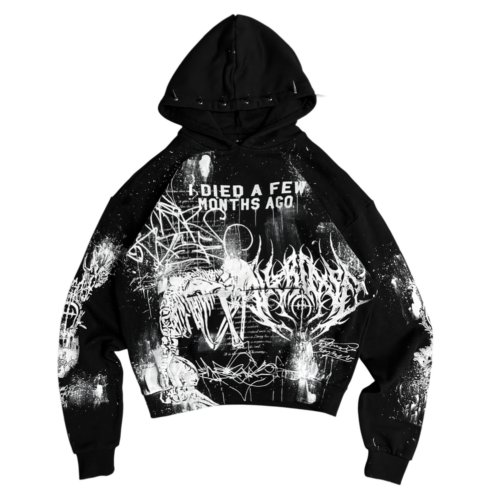 1of1 spiked OVERDXSE HOODIE size M