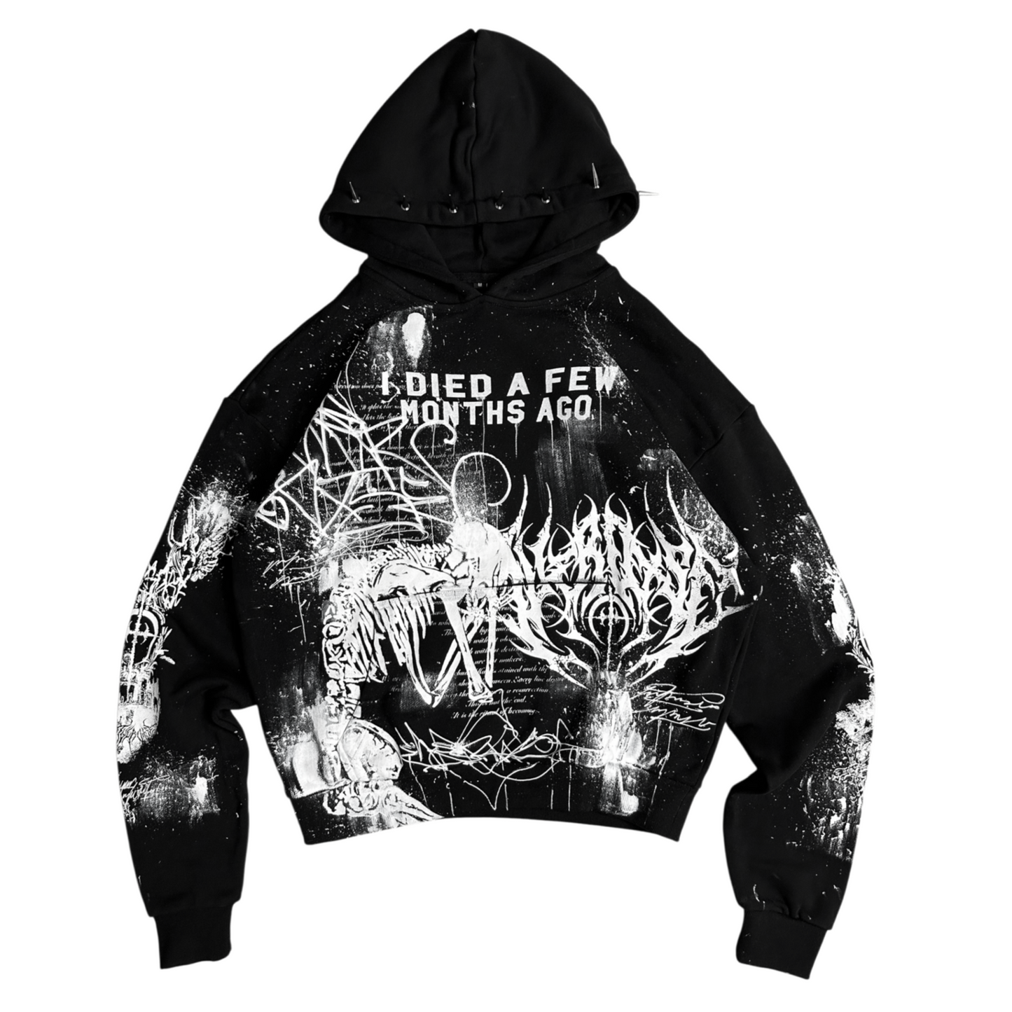 1of1 spiked OVERDXSE HOODIE size M
