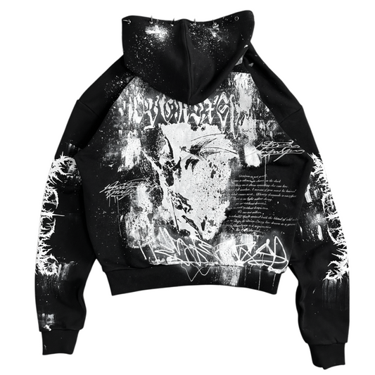 1of1 spiked OVERDXSE HOODIE size M
