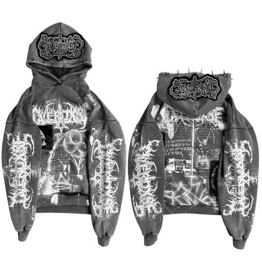 1of1 spiked OVERDXSE HOODIE size M