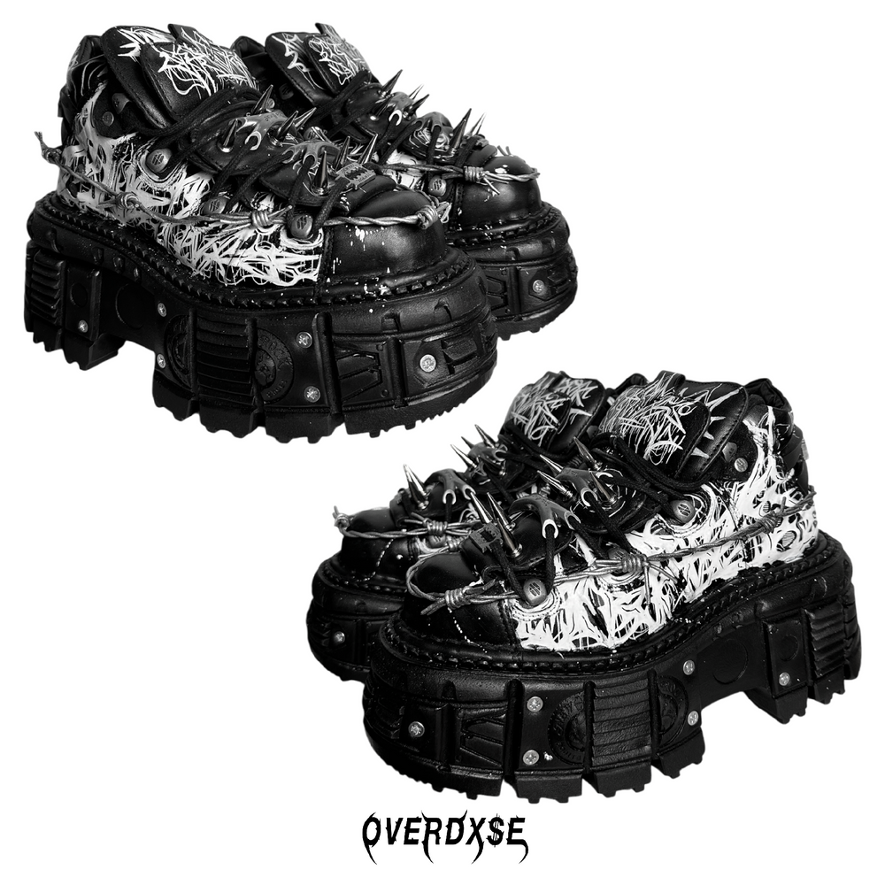 1of1 OVERDXSE X NEW ROCK SPIKE STOMPERS EU39